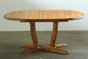 Vintage Rainer Daumiller Style Solid Pinewood Dining Table, 1980’s Dyrlund