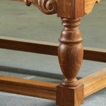 Vintage 1960s Low Sideboard / Crezenda Cabinet in Oak, Danish Baroque style
