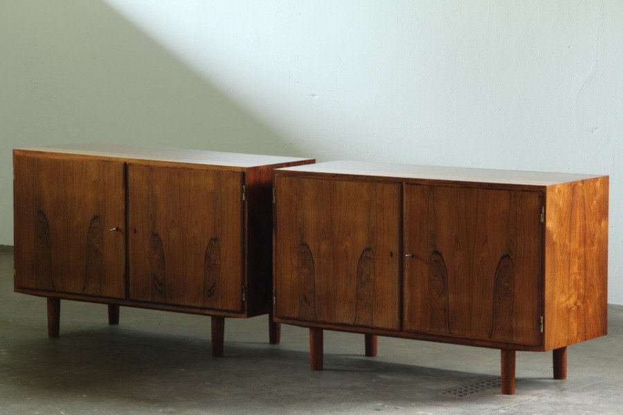 Pair of Vintage Danish Rosewood Sideboards by Poul Hundevad - Hundevad &Co 1960s