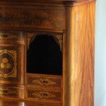 Vintage Danish Walnut 19th-century escritoire / Secretary, Victorian style