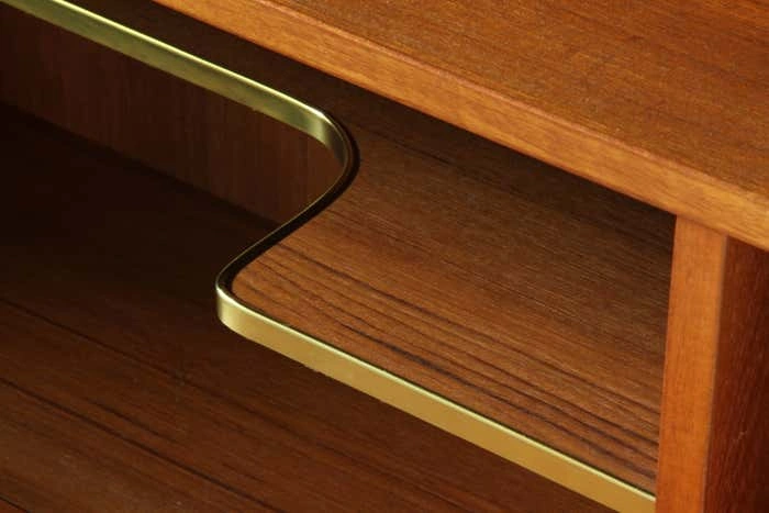 Vintage Pair of Slim Danish Mid-Century Teak Bookcases – 1960s
