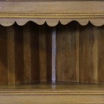 1960s Corner Cabinet in Solid Oak brutalist style of Kjærnulf, Danish Modern