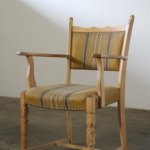 Vintage Danish Solid Oak Brutalist Armchair, Henning Kjærnulf style, 1960s