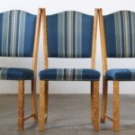 Set of 5 Vintage Mid-Century Modern Danish Oak Dining Chairs, Kjærnulf style