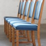 Set of 5 Vintage Mid-Century Modern Danish Oak Dining Chairs, Kjærnulf style