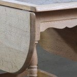 Vintage Danish 1960s Oak Drop-Leaf Coffee Table with Decorative Tile Inset