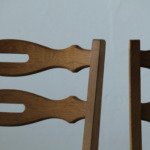 Vintage 1960s Danish Brutalist Solid Oak Dining Chair, Style of Henning Kjærnulf