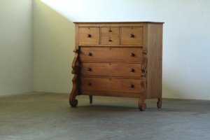 Antique Provençal Sculptural Commode in Pine Wood, 19th century Denmark 1850s