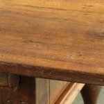 Baroque Antique Nordic Provincial Oak Table 1800s Rustic Farmhouse, Rich Patina
