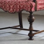 Vintage 19th Century Danish Baroque Oak Armchair - Louis XV style