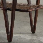 Vintage coffee table, Danish Design with V-Shaped Legs, Kurt Østervig 1950s