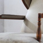 Vintage "Earflap" Dover Wingback Oak Armchair, Denmark, 1930s