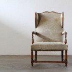 Vintage "Earflap" Dover Wingback Oak Armchair, Denmark, 1930s