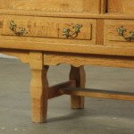 Vintage 1960s Danish Oak Sideboard with Glass Window Panels, Kjaernulf style
